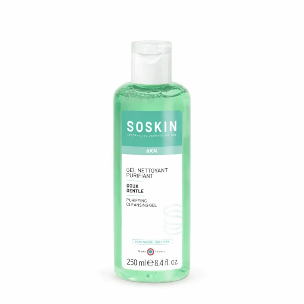 SOSKIN Purifying Cleansing Gel for Oily Skin, 250 ml